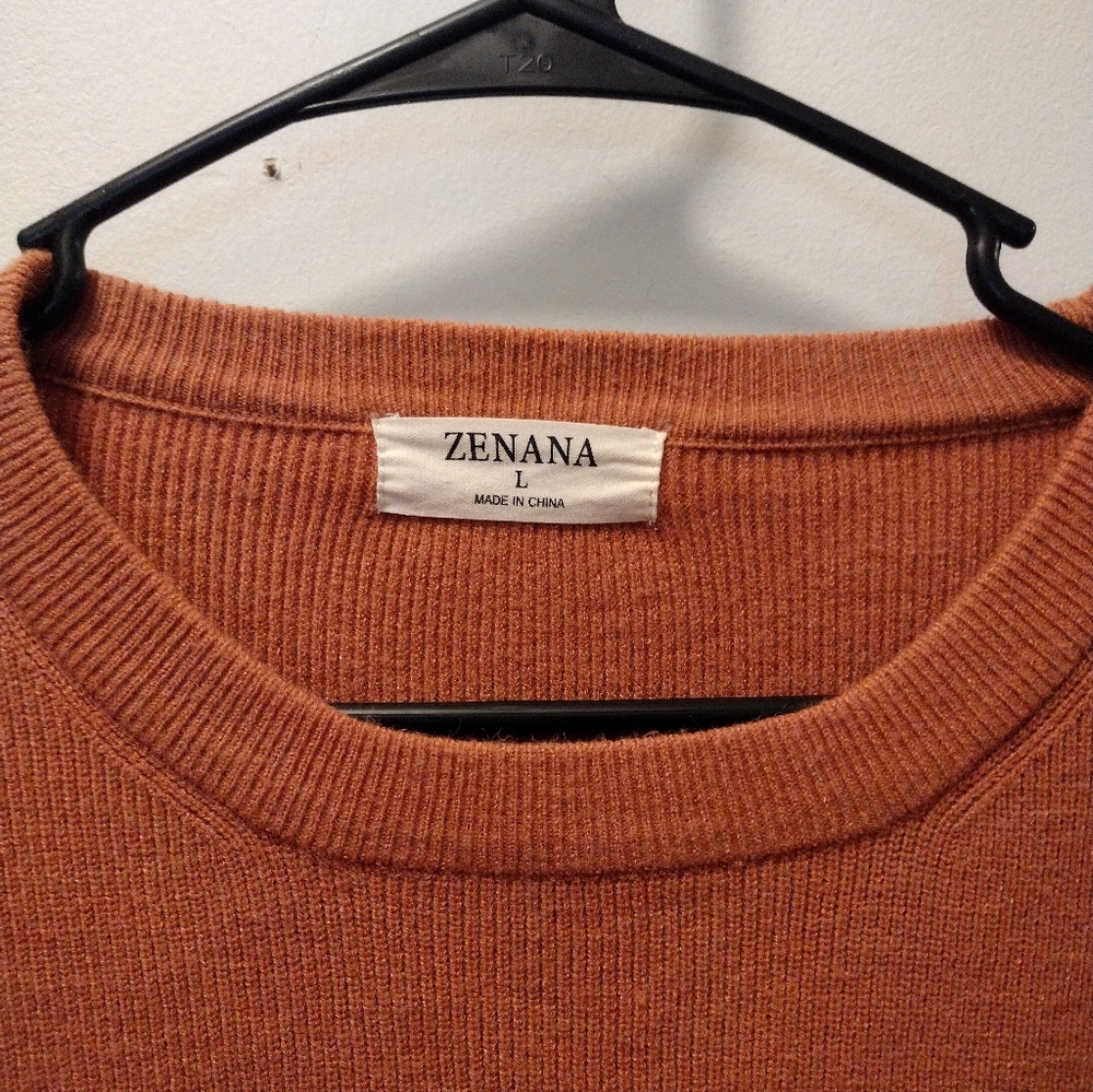 Zenana Cozy Orange Sweater - Picture 2 of 4